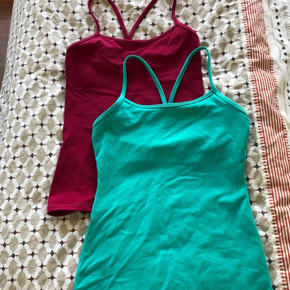 Relisted - Lot of 2 Power Y Lululemon Tanks Size 4